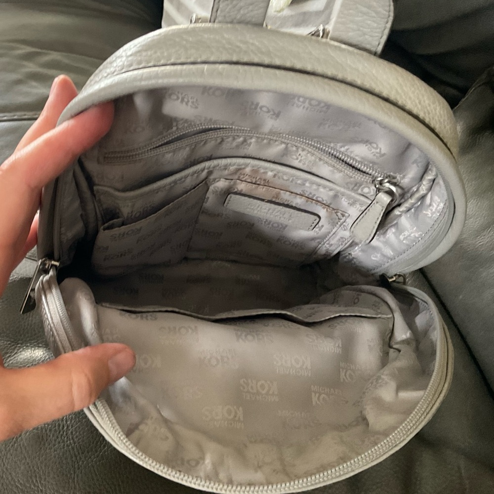 Michael Kors Light Gray Backpack - image 2